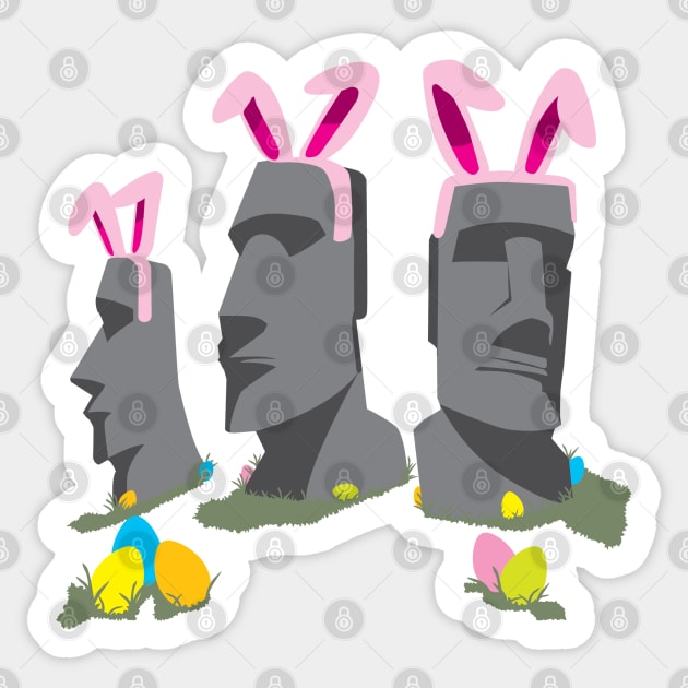 Easter Island Sticker by DetourShirts